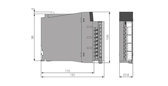 Dessin dimensionnel de RX10 (unité : millimètre)